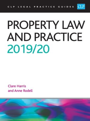 cover image of Property Law and Practice 2019/2020